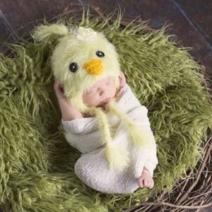 Daisy Baby Unisex Infant Beanie Hat Lennox Yellow Chic Photography 0-6 month NEW
